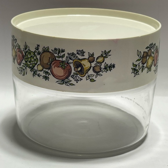 Pyrex Kitchen Vintage Pyrex Store N See Clear Glass Container Beige